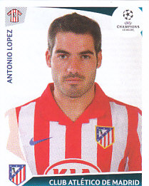 Antonio Lopez Atletico Madrid samolepka UEFA Champions League 2009/10 #250